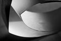 Macro, abstract, black and white picture of a zig-zag paper Royalty Free Stock Photo