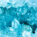Macro of a aquamarine color geode