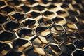 Macro background of metallic structure pattern