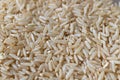 A macro background portrait of a pile of uncooked raw hard whole rice grains. The food is ready to be boiled and cooked as a side