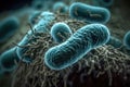 Macro bacteria. AI generated