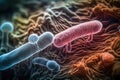 Macro bacteria. AI generated