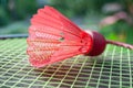 badminton red shuttlecock