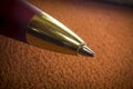 Macro Ball Point Pen Royalty Free Stock Photo