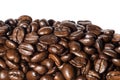 Macro black coffee beans Royalty Free Stock Photo