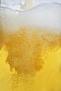 Blonde Pint Of Beer with Bubbles Royalty Free Stock Photo