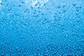 Macro of blue air bubbles in water Royalty Free Stock Photo