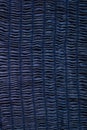 Macro of blue denim cloth with stretchy material