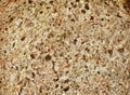 Macro brown bread slices texture background. Royalty Free Stock Photo