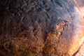 Macro brown homemade bread texture. bread background Royalty Free Stock Photo