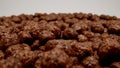 MACRO: Chocolate balls on a white background