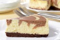 Macro chocolate cheesecake