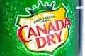 Macro Close to a Canada Dry logo