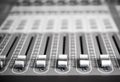 Volume level slider controls detail on recording audio mixer