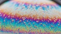 Macro Close-up of Colorful Soap Bubble Surface with Swirling Patterns image photo Royalty Free Stock Photo