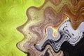 Macro close up of different color oil paint. colorful acrylic. modern art concept Royalty Free Stock Photo