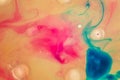 Macro close up of different color oil paint soap. Colorful acrylic. modern art concept. Fine, creative. Royalty Free Stock Photo