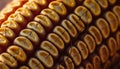 Macro Close-up of Dried Corn Kernels Royalty Free Stock Photo