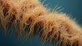 Macro Close-up Of Hair Rendered In Cinema4d With Marine Biology-inspired Tangled Forms