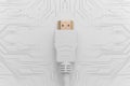 Hdmi cable Royalty Free Stock Photo
