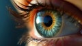 macro close-up of a human eye Royalty Free Stock Photo