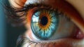 macro close-up of a human eye Royalty Free Stock Photo