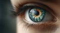 macro close-up of a human eye Royalty Free Stock Photo