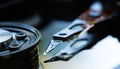Macro Close up of inside of magnetic Hard Disc Drive Royalty Free Stock Photo