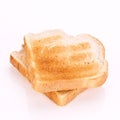 Macro Close-up of a Piece of toast