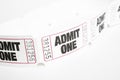 Admit One Paper Ticket