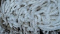 Close up of tangled white rope texture Royalty Free Stock Photo