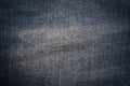 Macro, Close-up of texture details of denim blue jeans. Pattern of fabric or textile is abstract background. Royalty Free Stock Photo