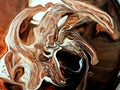 macro close up of various colors of oil paint Royalty Free Stock Photo