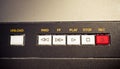 Vintage professional sound tape recorder control panel Royalty Free Stock Photo