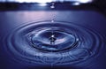 Macro close up of water drop splash