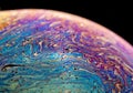 Macro closeup of a colorful soap