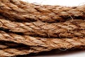 Macro of a coil of rope Royalty Free Stock Photo