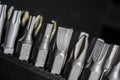 Macro Collection Of Phillips, Torx, Star And Slotted Bits 4 Royalty Free Stock Photo