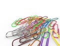 Macro Colored Paper Clips