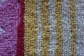 Macro colored terry cloth with vertical lines