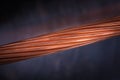 Copper Wire Energy and Raw Material Industry Royalty Free Stock Photo