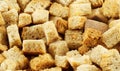 Macro of crouton Royalty Free Stock Photo