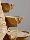 Arabic fountain with water running through bowls