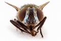 Macro Detail Of A Fly On White Background Royalty Free Stock Photo