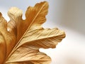 macro detail gold metallic leaf