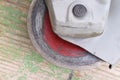 Old used dusty grinder