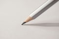 Macro detail of a pencil graphite on white background Royalty Free Stock Photo