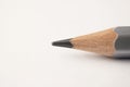 Macro detail of a pencil graphite on a white background Royalty Free Stock Photo