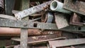 Rusty metal pipes Royalty Free Stock Photo