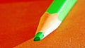 Colored Pencil sharpened tip close-up Royalty Free Stock Photo